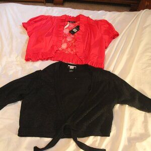 Shurgs - 1 red 1X Just Love & 1 black XL Studio 1940. Like New